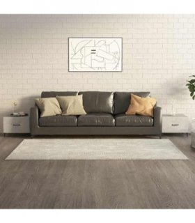 vidaXL Coffee Table with Metal Legs 2 pcs Concrete Grey 50x50x40 cm