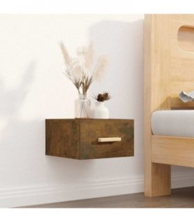 vidaXL Wall-mounted Bedside Cabinet Smoked Oak 35x35x20 cm
