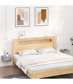 vidaXL Wall-mounted Bedside Cabinets 2 pcs Grey Sonoma 35x35x20 cm