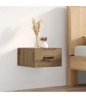 vidaXL Bedside Cabinet Artisian Oak 35 x 35 x 20 cm Engineered Wood — Colour: Artisan oak