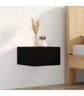 vidaXL Bedside Cabinet Black Oak 35 x 35 x 20 cm Engineered Wood — V0672031879