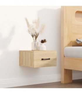 vidaXL Wall-mounted Bedside Cabinet Sonoma Oak 35x35x20 cm