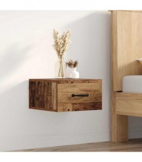 vidaXL Bedside Cabinet Old Wood 35 x 35 x 20 cm Engineered Wood — V0672031881