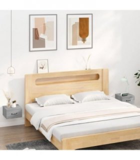 vidaXL Wall-mounted Bedside Cabinets 2 pcs Grey Sonoma 35x35x20 cm — V0672031882