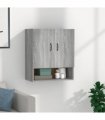 vidaXL Wall Cabinet Grey Sonoma 60x31x70 cm Engineered Wood