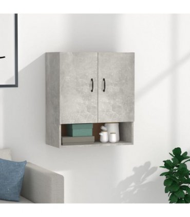 vidaXL Wall Cabinet Concrete Grey 60x31x70 cm Engineered Wood