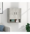 vidaXL Wall Cabinet Concrete Grey 60x31x70 cm Engineered Wood