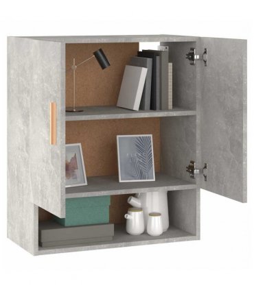 vidaXL Wall Cabinet Concrete Grey 60x31x70 cm Engineered Wood