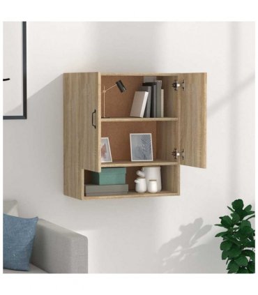 vidaXL Wall Cabinet Sonoma Oak 60x31x70 cm Engineered Wood