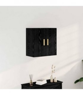 vidaXL Wall Cabinet Black Oak 60 x 30 x 60 cm Engineered Wood