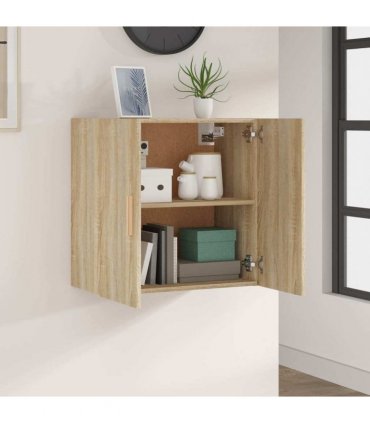 vidaXL Wall Cabinet Sonoma Oak 60x30x60 cm Engineered Wood