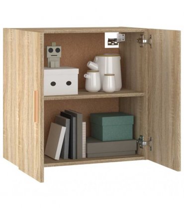 vidaXL Wall Cabinet Sonoma Oak 60x30x60 cm Engineered Wood