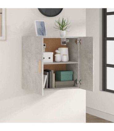 vidaXL Wall Cabinet Concrete Grey 60x30x60 cm Engineered Wood