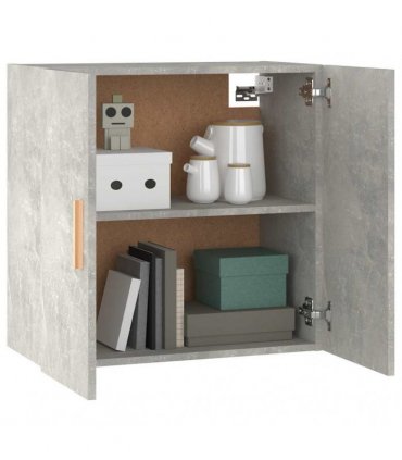 vidaXL Wall Cabinet Concrete Grey 60x30x60 cm Engineered Wood