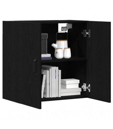 vidaXL Wall Cabinet Black Oak 60x31x60 cm Engineered Wood