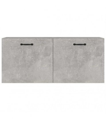 vidaXL Wall Cabinet Concrete Grey 80x36.5x35 cm Engineered Wood