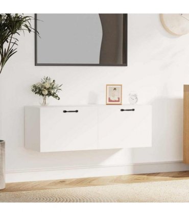 vidaXL Wall Cabinet White 100x36.5x35 cm Engineered Wood