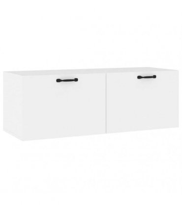 vidaXL Wall Cabinet White 100x36.5x35 cm Engineered Wood
