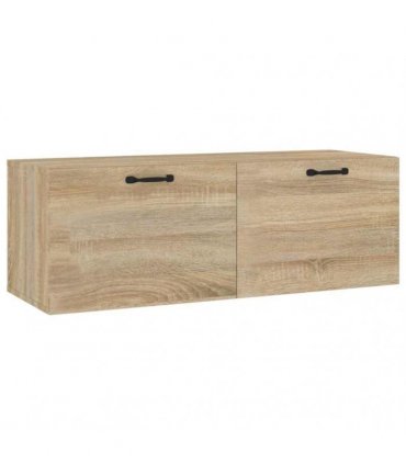 vidaXL Wall Cabinet Sonoma Oak 100x36.5x35 cm Engineered Wood