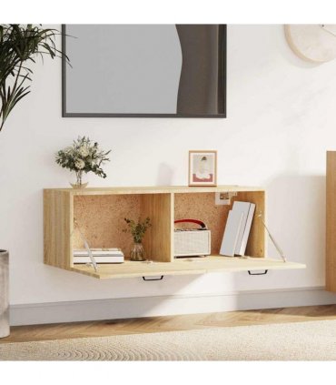 vidaXL Wall Cabinet Sonoma Oak 100x36.5x35 cm Engineered Wood