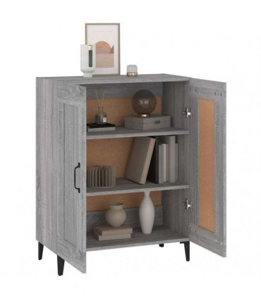 vidaXL Sideboard Grey Sonoma 69.5x34x90 cm Engineered Wood — V0672031939