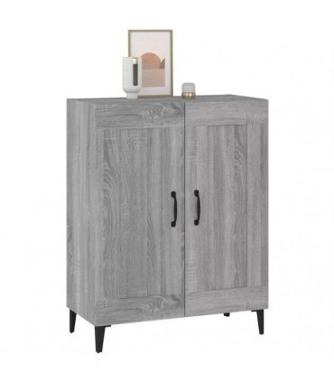vidaXL Sideboard Grey Sonoma 69.5x34x90 cm Engineered Wood — V0672031939