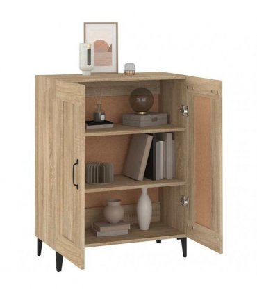 vidaXL Sideboard Sonoma Oak 69.5x34x90 cm Engineered Wood — V0672031941