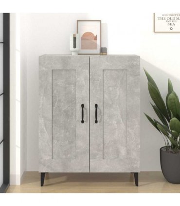 vidaXL Sideboard Concrete Grey 69.5x34x90 cm Engineered Wood — V0672031942
