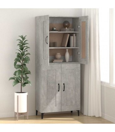 vidaXL Sideboard Concrete Grey 69.5x34x90 cm Engineered Wood — V0672031942