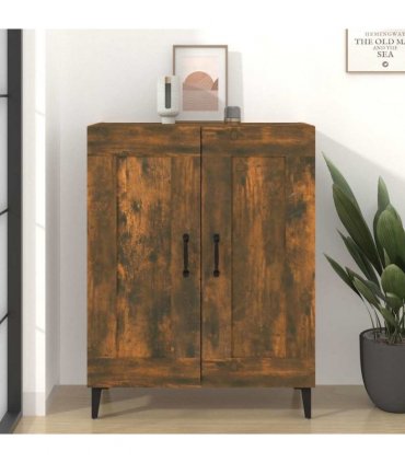 vidaXL Sideboard Smoked Oak 69.5x34x90 cm Engineered Wood — V0672031947