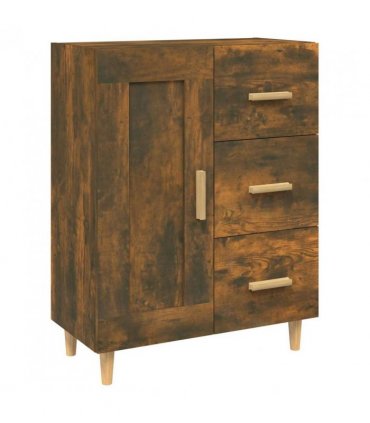 vidaXL Sideboard Smoked Oak 69.5x34x90 cm Engineered Wood — V0672031951