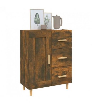 vidaXL Sideboard Smoked Oak 69.5x34x90 cm Engineered Wood — V0672031951
