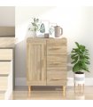 vidaXL Sideboard Sonoma Oak 69.5x34x90 cm Engineered Wood — V0672031952