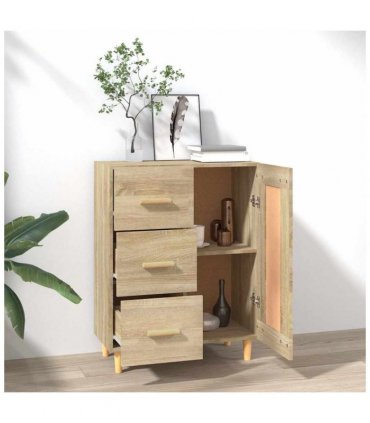 vidaXL Sideboard Sonoma Oak 69.5x34x90 cm Engineered Wood — V0672031952