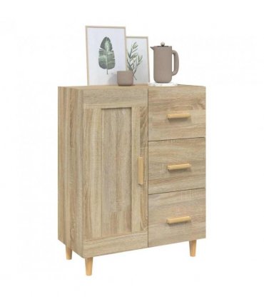 vidaXL Sideboard Sonoma Oak 69.5x34x90 cm Engineered Wood — V0672031952