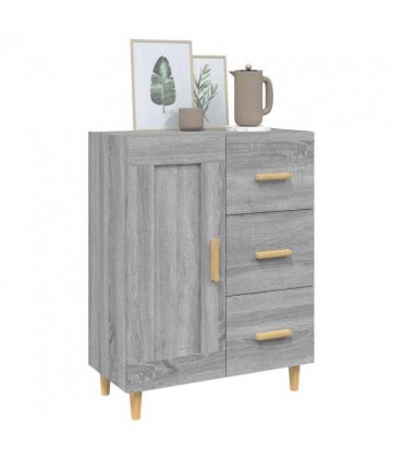 vidaXL Sideboard Grey Sonoma 69.5x34x90 cm Engineered Wood — V0672031953