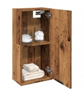 vidaXL Wall-mounted Bathroom Cabinet Old Wood 32x20x67 cm