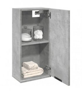 vidaXL Wall-mounted Bathroom Cabinet Concrete Grey 32x20x67 cm