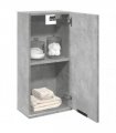 vidaXL Wall-mounted Bathroom Cabinet Concrete Grey 32x20x67 cm