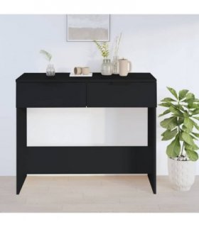 vidaXL Console Table Black 90x36x75 cm Engineered Wood