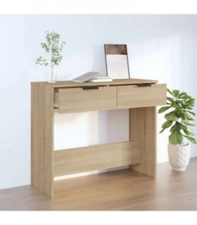 vidaXL Console Table Sonoma Oak 90x36x75 cm Engineered Wood