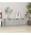 vidaXL TV Cabinet Concrete Grey 102x35x36.5 cm Engineered Wood — V0672032059