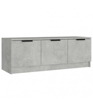 vidaXL TV Cabinet Concrete Grey 102x35x36.5 cm Engineered Wood — V0672032059