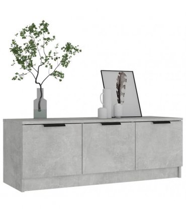 vidaXL TV Cabinet Concrete Grey 102x35x36.5 cm Engineered Wood — V0672032059