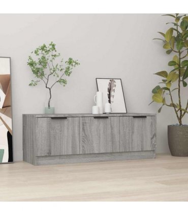 vidaXL TV Cabinet Grey Sonoma 102x35x36.5 cm Engineered Wood — V0672032060