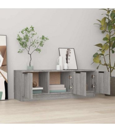 vidaXL TV Cabinet Grey Sonoma 102x35x36.5 cm Engineered Wood — V0672032060