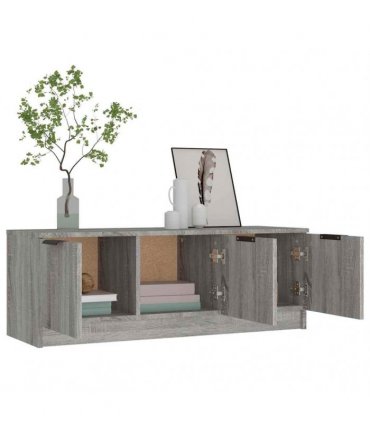 vidaXL TV Cabinet Grey Sonoma 102x35x36.5 cm Engineered Wood — V0672032060