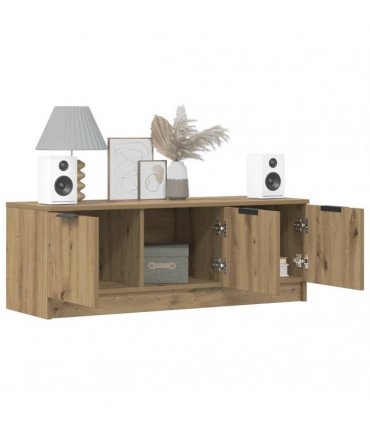 vidaXL TV Cabinet Artisan Oak 102x35x36.5 cm Engineered Wood
