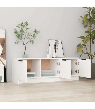 vidaXL TV Cabinet White 102x35x36.5 cm Engineered Wood — V0672032062