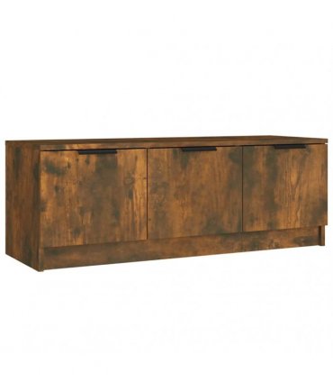 vidaXL TV Cabinet Smoked Oak 102x35x36.5 cm Engineered Wood — V0672032063